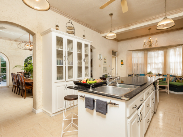 Gourmet kitchen at Mon Caprice, Sandy Lane, perfect for culinary enthusiasts in Barbados.