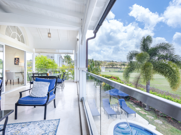 Experience elite golf course living with Sugar Cane Mews No. 5, a luxury Barbados property by One Caribbean Estates. #GolfCourseLuxury