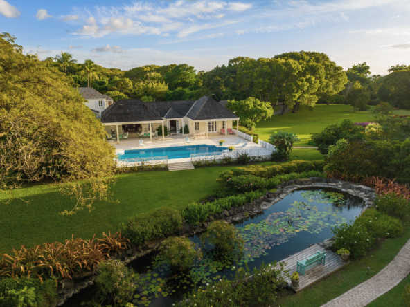 Villa in Sandy Lane Barbados - Second Thought with pond and extensive grounds