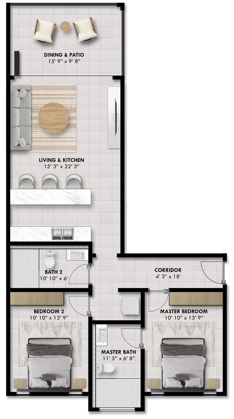 alora new development barbados floor plan