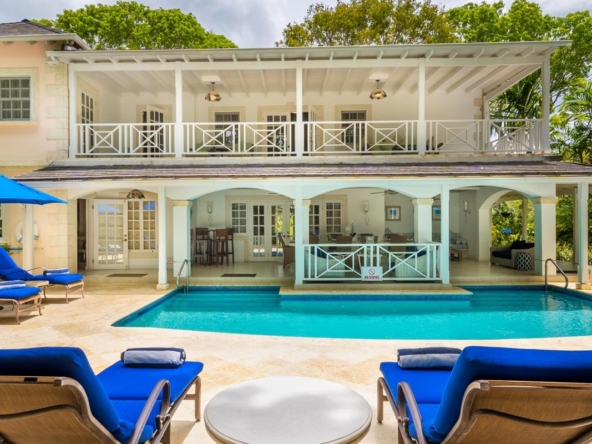 Sandalwood House pool, a luxury house in sandy lane
