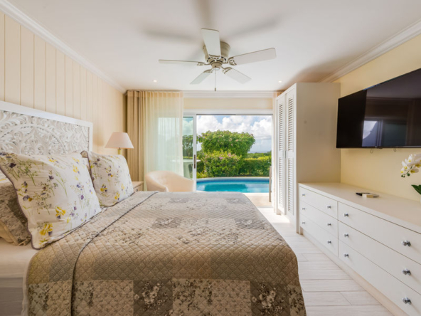 Guests suite with golf course views at Sugar Cane Mews Barbados