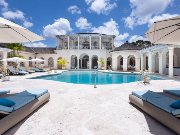 Discover luxury home for sale Westfield House, beautiful pool outside