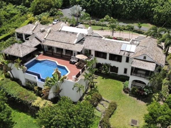 family home for sale in barbados birds eye view