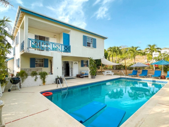 stunning rental property on barbados west coast pool view