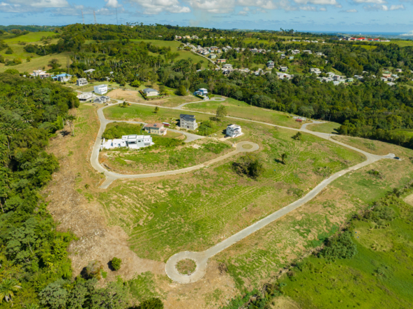 residential plot for sale barbados birds eye view