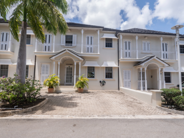 battaleys mews 17 front view townhouse for sale in barbados