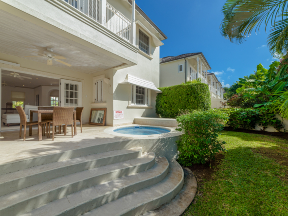 Exterior and plunge pool of Battaleys Mews 14 at Mullins Barbados