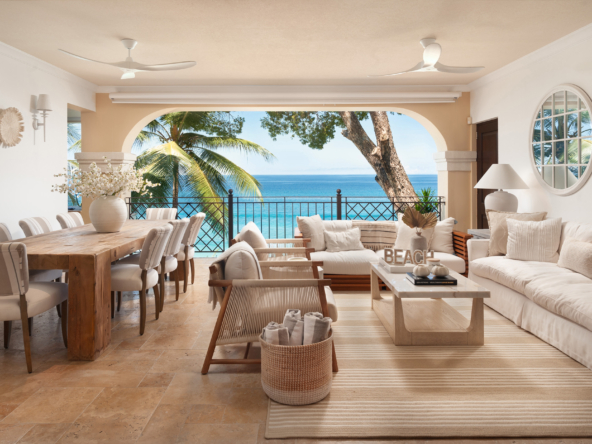 Discover Sandy Cove 203, a beachfront luxury villa in Barbados offering breathtaking ocean views, modern design, and top-tier amenities